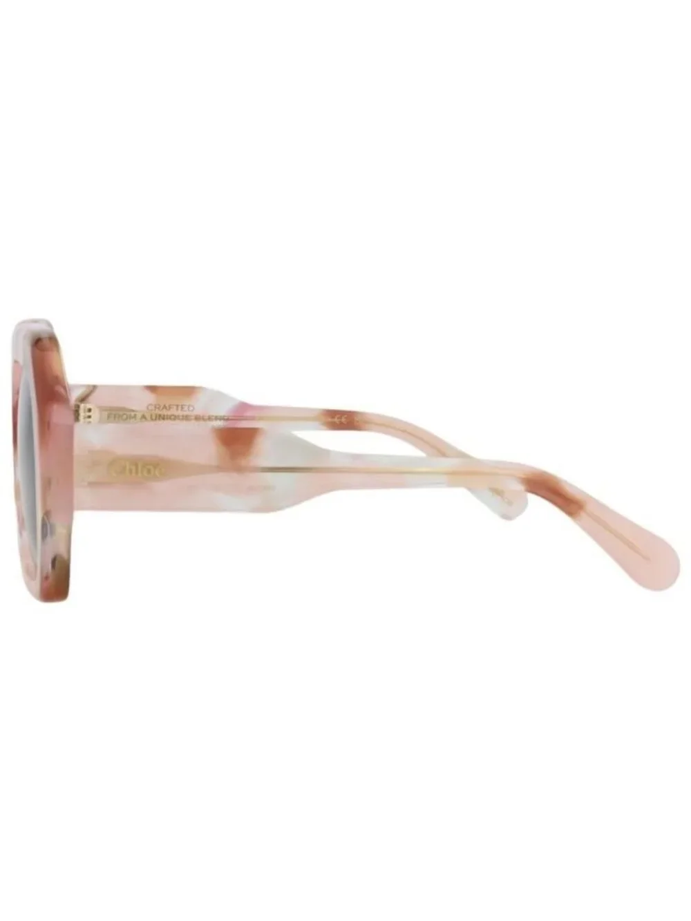 New Chloé Womens Square/Rectangle Pink Pink Brown Fashion Designer Sunglasses